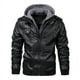 thumbnail image 2 of Chaqueta de motociclista de cuero sintético para hombre, chaqueta elegante, reflectante, retro, informal, de moda, para primavera y otoño, 2 of 5