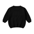 thumbnail image 6 of CAICJ98 Little Dude Newborn Outfit Baby Boy Girl Knit Sweater Long Sleeve Pullover Sweatshirt Toddler Fall Winter Clothes Black,0-3 Months, 6 of 6