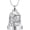 Silver, variant on Eagle Bell Urn Necklace / Urn Keychain for Ashes for Women Men Memorial Urn Pendant Loved Ones Cremation Jewelry Human Pet Ash Holder