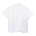 thumbnail image 6 of Daolelai Men's and Women's Pure White Chef Uniforms Work Clothes Hotel French Western Restaurant Solid Color Wear-Resistant and Easy to Wash Short-Sleeved Work Clothes, 6 of 6