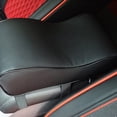 thumbnail image 4 of Car Armrest Cushion, Soft Memory Foam Auto Armrest Pillow with Storage Bag, Leather Center Console Arm Rest Padded Cushion with Phone Holder, Universal Car Accessories (Black), 4 of 8