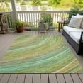 thumbnail image 3 of Dalyn Rugs Machine Washable Indoor/Outdoor Chantille ACN2094 Green 9' x 12' Rug, 3 of 9