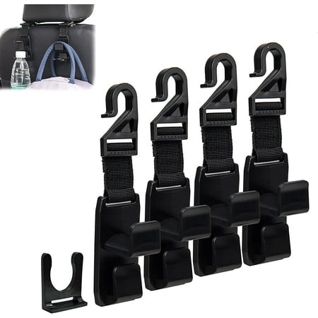 4 Crochets De Fixation Pour Appuie-tête De Siège En Plastique Crochets De Rangement Pour Voiture~p177137964