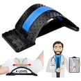 thumbnail image 1 of Camilla de espalda LIUXGMXG dispositivo para aliviar el dolor lumbar 4 niveles negro azul, 1 of 5