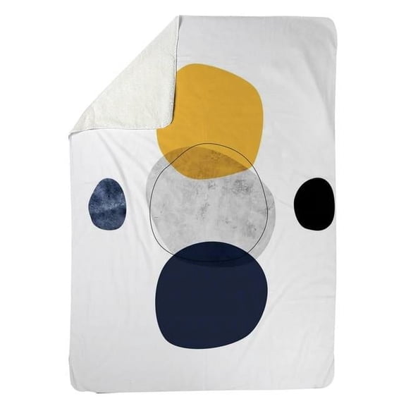 60 x 80 in. Spheres-Sherpa Fleece Blanket