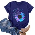 thumbnail image 2 of CHOK Blouse à Manches Courtes pour Femmes, T-Shirt à Manches Courtes Imprimé, Haut Décontracté de Plage, 2 of 4