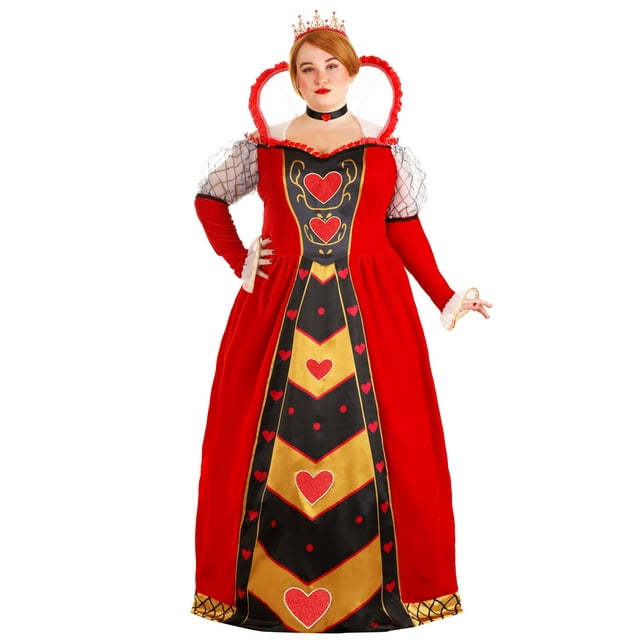Costume Queen of Hearts Premium Grande Taille
