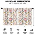 thumbnail image 2 of Blackout Kids Curtains,Pioneer Flower Floral Print Pattern Childrens Insulated Curtains Set Of 2,Bedroom Essentials,Toddler Room Decor 52"x63", 2 of 5