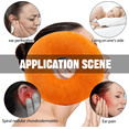 thumbnail image 6 of Numjaw Ear Piercing Pillow, 9" O-Shaped Pillow with Ear Holes, Doughnut Pillow for Ear Piercing, Side Sleepers, Relieve Ear Pain, Ear Inflammation (Orange), 6 of 7