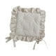 thumbnail image 4 of Cojín cuadrado con volantes para silla, con lazos, , antideslizante, multiusos, decorativo, para cocina, decoración de bodas., 4 of 8