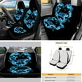 thumbnail image 3 of Yuyamidu Blue Sea Turtle Auto Seat Cover Full Set of 16 Hibiscus Car Sunshade Handbrake Sets Steering Wheel Cover Seatbelt Strap Pad Cup Holders Rearview Mirror Cover Keychain Universal Fit, 3 of 7