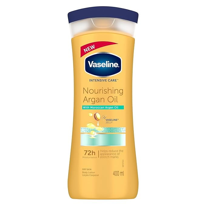 Vaseline Intensive Care Nourishing Argan Oil Lotion, 72h Protection, 400ml