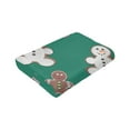 thumbnail image 6 of Kll Fleece Blanket Plush Throw Blanket Gingerbread Snowman Cookies,Soft Fuzzy Cozy Flannel Blanket For Couch Sofa Bed.(40"X30"), 6 of 9