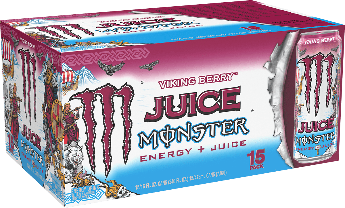 Juice Monster Viking Berry 15 Pack - 16 Fl Oz