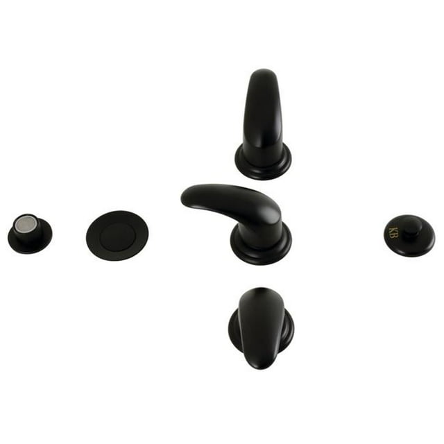 Kingston Brass KB320LL Robinet de Bidet Robuste 2,13 Po, Noir Mat