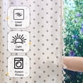 thumbnail image 3 of Aofoto Floral Printed Curtains 96 Inch Length, Semi Sheer Linen Rod Pocket Drapes for Living Room Bedroom, 2 Panels, 3 of 6