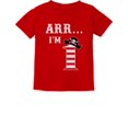 thumbnail image 1 of Tstars Boys Unisex 1st Birthday Gift Arr I'm 1 Pirate Shirt Birthday Gift for 1 Year Old Birthday Gift for Baby Boys Birthday Gift for One Year Old Birthday Party B Day Infant Kids T Shirt, 1 of 3