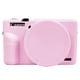 thumbnail image 1 of Funda de silicona Easy Hood G7X Mark III para cámara, color rosa, 1 of 7