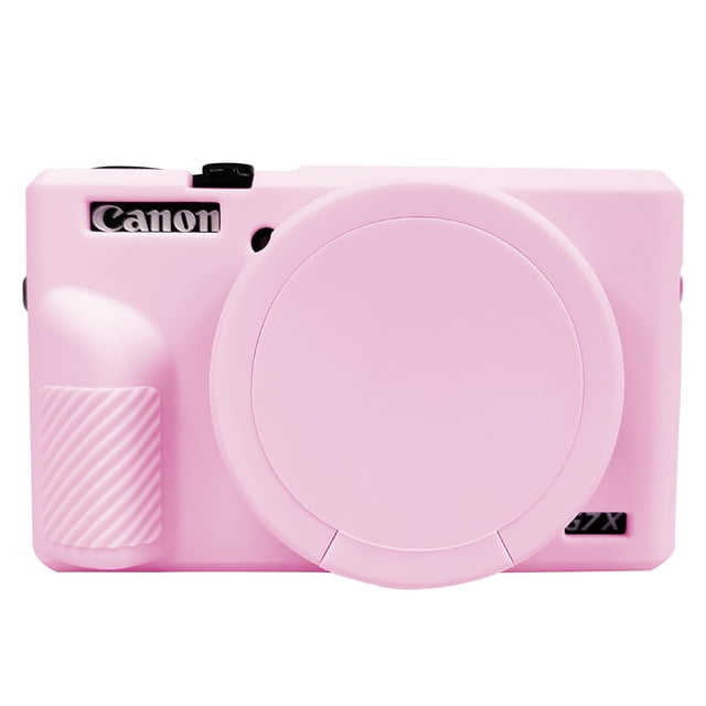 Funda de silicona Easy Hood G7X Mark III para cámara, color rosa