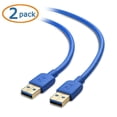 Cable Matters 2Pack USB 3.0 Cable (USB to USB Cable Male to Male) in