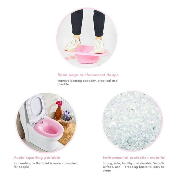 Sitz Bath with Flusher Avoid Squatting for Hemorrhoidal Relief Pregnant