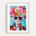 thumbnail image 2 of Ageless Glamour Stylish Female Portrait - Painting Floral Watercolor Modern Art Pop Art Fashion Surrealism Portrait Unframed Wall Art Print 32 x 48 inches, 2 of 60