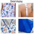 thumbnail image 3 of Tankini Trajes de baño para mujer Trajes de baño Estampado floral Camiseta sin mangas con pantalones cortos Trajes de baño con control de barriga Zhivalor BST3001319-2, 3 of 6