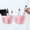 Pink, variant on TACILIP 2pcs Wall Hanging Traceless Storage Box Plastic Storage Basket Household Small Hanging Basket Dormitory Bedside Shelf Kitchen Storage Basket Organizer, Birthday Gifts