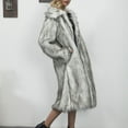 thumbnail image 7 of Uaswgudfs Women's Faux Fur Long Coat, Winter Warm Solid Color Luxury Fashion Outerwear - Stylish Jacket Silver 4XL, 7 of 7
