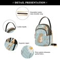 thumbnail image 5 of Women's Crossbody Handbags Shoulder Handbag Multi Pocket Crossbody Bag Cute Capybara and Daisies, 5 of 7