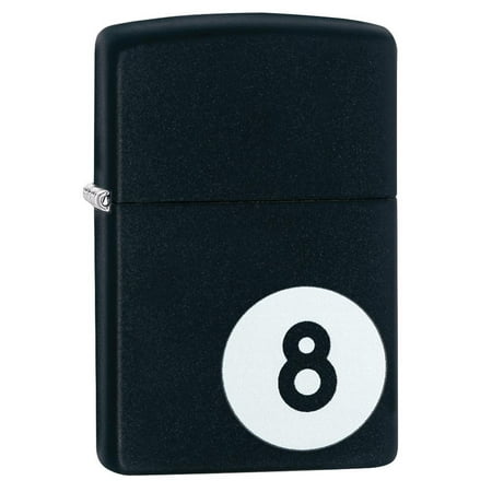 Zippo Eight Ball Black Matte Pocket Lighter