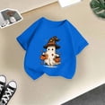 thumbnail image 4 of Qopobobo Summer Halloween Shirt Kids Kid's Graphic Tees - Holiday Costume T-Shirt Gift for Boys, Girls, Children Size 13-14 Years(Blue, 13-14 Years), 4 of 5