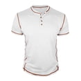 thumbnail image 4 of Nafuu Men T Shirts Solid Color Crew Neck Short Sleeve For Soft Breathable Everyday Comfort Fit Tee Top Lovely Vacation Workout Shirts For Men, 4 of 6