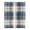 Blue, variant on Blue Brown Plaid Kitchen Curtains 84 Inch Length, Vintage Abstract Stripes Lattice Grommet Top Bedroom Living Room Curtains, Light Filtering Cafe Curtain Drapes 2 Panels Set 84''x84''