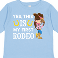 thumbnail image 4 of Inktastic Yes, this IS my First Rodeo- cowgirl in hat and boots Girls Long Sleeve Toddler T-Shirt, 4 of 5