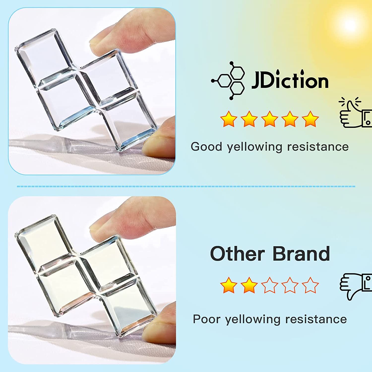 JDiction UV Resin Hard Glue 300g Crystal Clear photo 4