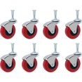 thumbnail image 1 of Online Best Service 8 Pack Heavy-Duty 2" Low Profile Swivel Caster Wheel for Creeper Service Cart Stool Post Mount, 1 of 4