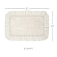 thumbnail image 5 of VHC Brands Burlap Ruffled Bath Mat, Antique White, 20x30, 5 of 5