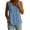#410-Blue, variant on Button Down Shirts for Women Trendy Sleeveless V Neck Cotton Linen Solid Color Loose Fit Casual Summer Tank Tops
