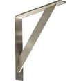 thumbnail image 1 of Ekena Millwork BKTM02X14X14TRSS Support Traditionnel 2 Po L x 14 Po P x 14 Po H - Acier Inoxydable, 1 of 4