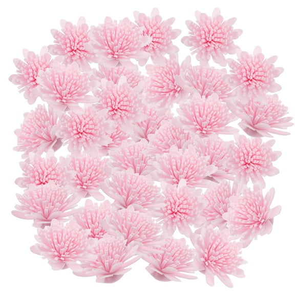 100 Pieces Pink PE Diffuser Flowers for Decoration with Car and Gardenia Scented Oil Aromatherapy