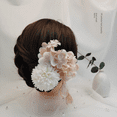 thumbnail image 3 of Accesorios para el cabello Hanfu, estilo Tang, princesa, hermosa, exquisita, elegante, horquilla con flores artificiales, hortensias, perlas, horquilla antigua caída, 3 of 5