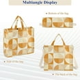 thumbnail image 6 of FORMRS Womens Corduroy Tote Bag Crossbody Shoulder Handbag with Pocket, Geometric Circles, 6 of 7