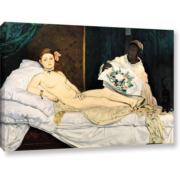 ArtWall Edouard Manet "Olympia" Gallery-wrapped Canvas