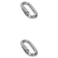 thumbnail image 3 of Ruiboury D Shaped Buckle Fast Release Screw Locking Carabiner Chain Connector M6 2Set, 3 of 6