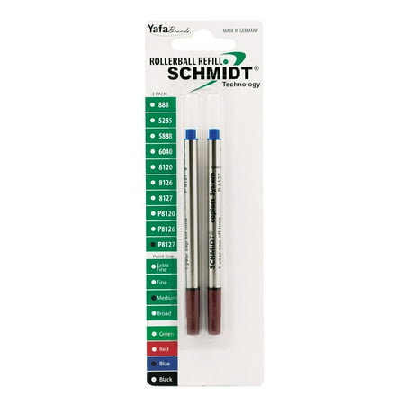 UPC: 0080333581322 | Schmidt P8127 Short Capless Rollerball Refill – Blue  Medium Point 0.7mm  2 Pack (SC58132)