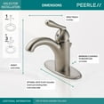 thumbnail image 3 of Peerless Claymore Single Handle Bathroom Faucet in Brushed Nickel P188627LF-BN, 3 of 5