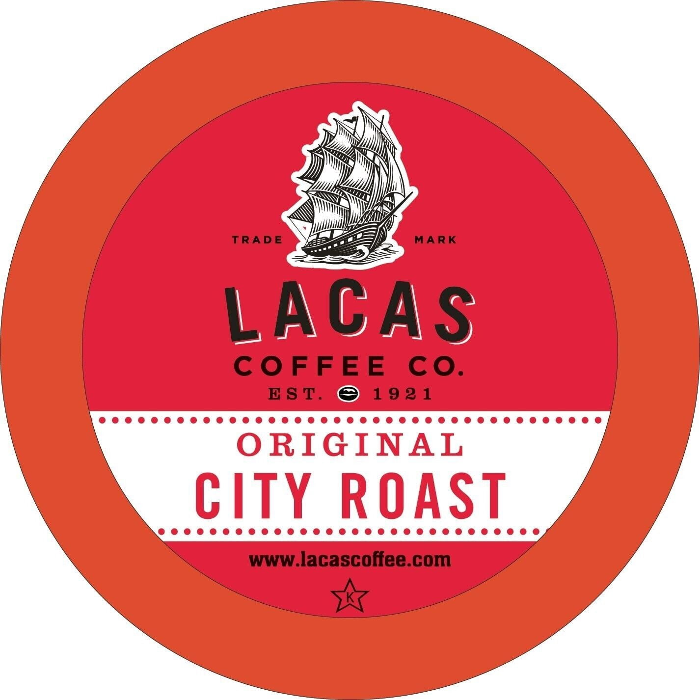 Lacas Coffee Single Cups, 24 Count (Original City Roast) k cups single serve