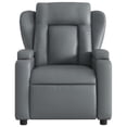 thumbnail image 5 of vidaXL Fauteuil Inclinable de Massage en Similicuir Gris, 5 of 5