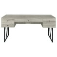 thumbnail image 4 of Analiese 63-inch 4-drawer Writing Desk Grey Driftwood, 4 of 10